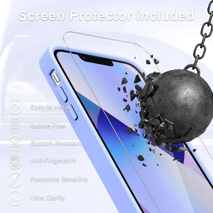 YENAPOON for iPhone 15 Case, Matte Magnetic Phone Case with 1 Screen Protector, Support for Magsafe, Translucent Frosted Slim Shockproof Protective Cover for iPhone 15 6.1 inch, Lavender Purple - Image 7