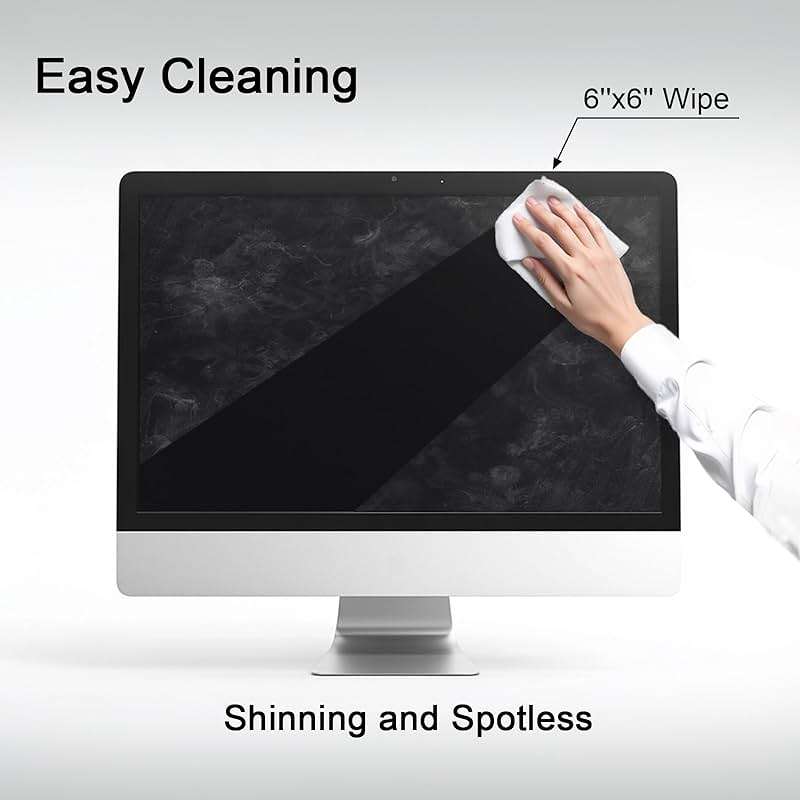 ARCHXX Screen Wipes for Electronics, 120 Count 6"x6" Pre-Moistened Screen Cleaner for Screens, Computer,Laptop,Tablet,Phone,Monitor,Car Screen Cleaner, Lens Wipes Individually Wrapped - Image 3