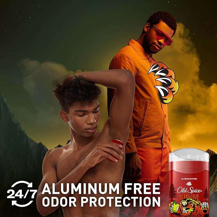 Old Spice Aluminum Free Deodorant for Men, 24/7 Odor Protection, 24/7 Freshness & Lasting Scent, Goes on Clear, Bearglove with Crisp Orchard Scent, 3.0 oz (Pack of 2) - Image 3