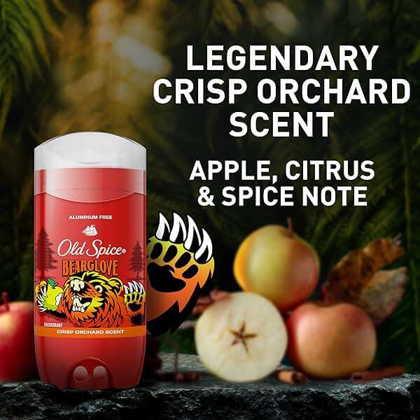 Old Spice Aluminum Free Deodorant for Men, 24/7 Odor Protection, 24/7 Freshness & Lasting Scent, Goes on Clear, Bearglove with Crisp Orchard Scent, 3.0 oz (Pack of 2) - Image 7