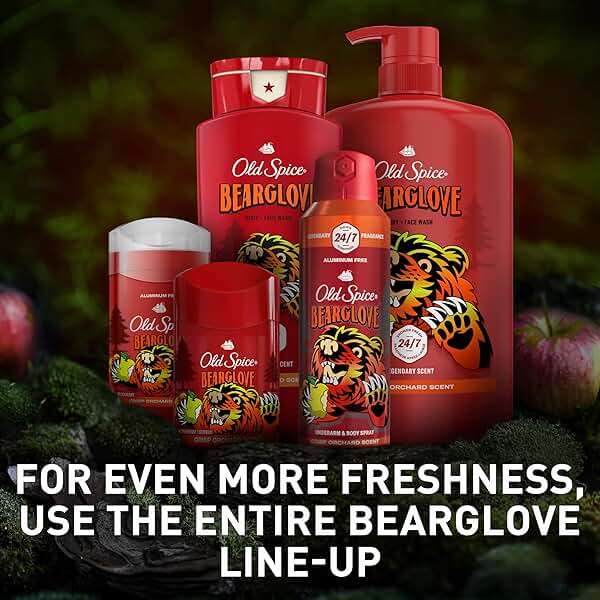 Old Spice Aluminum Free Deodorant for Men, 24/7 Odor Protection, 24/7 Freshness & Lasting Scent, Goes on Clear, Bearglove with Crisp Orchard Scent, 3.0 oz (Pack of 2) - Image 8
