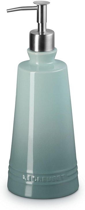 Le Creuset Stoneware Signature Soap Dispenser, 20 oz., Sea Salt - Product Image