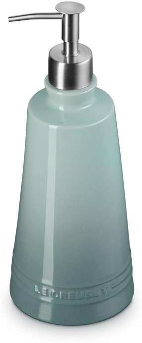 Le Creuset Stoneware Signature Soap Dispenser, 20 oz., Sea Salt - Image 2