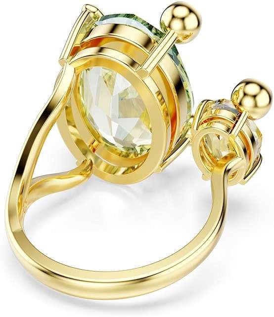 Swarovski Gema open ring, Mixed cuts, Multicolored, Gold-tone Finish, Size 6 3/4 - Image 4