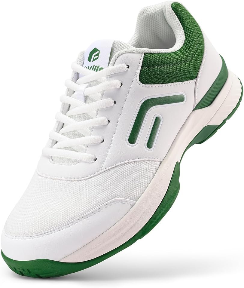 FitVille Extra Wide Pickleball Tennis Shoes Men for Hard or Clay Court | Racquetball, Squash, Badminton, Breathable, Comfortable, Cushioning, Arch Support - Product Image