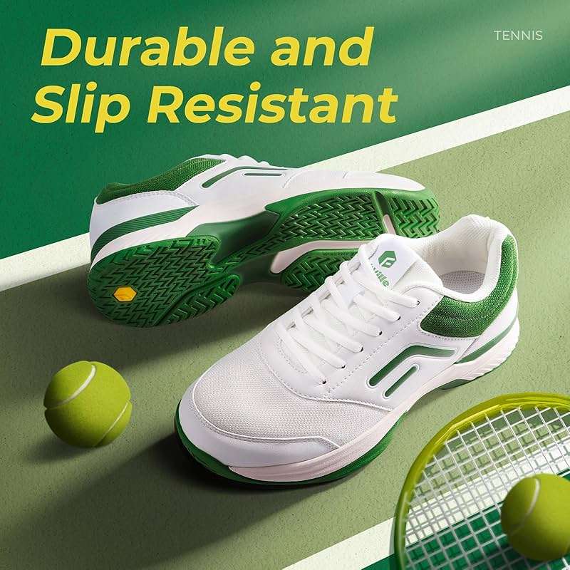 FitVille Extra Wide Pickleball Tennis Shoes Men for Hard or Clay Court | Racquetball, Squash, Badminton, Breathable, Comfortable, Cushioning, Arch Support - Image 3