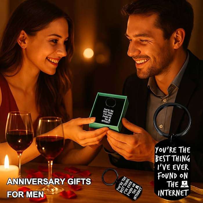 Coolvy Valentines Day Gifts for Him Drive Safe Keychains for Boyfriend Husband Birthday Anniversary Christmas Gifts From Wife (I love your face) - Image 4