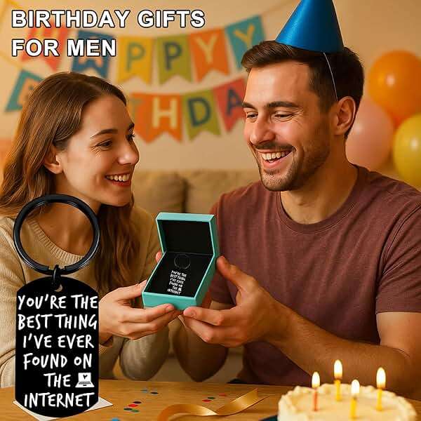 Coolvy Valentines Day Gifts for Him Drive Safe Keychains for Boyfriend Husband Birthday Anniversary Christmas Gifts From Wife (I love your face) - Image 5