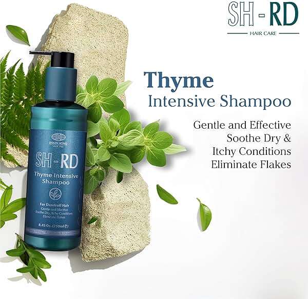 SH-RD Thyme Intensive Shampoo for Itchy Scalp and Dandruff Relief | 1% Zinc Pyrithione Added | Soothing, Rebalancing Scalp Condition - 8.45oz/250ml - Image 3