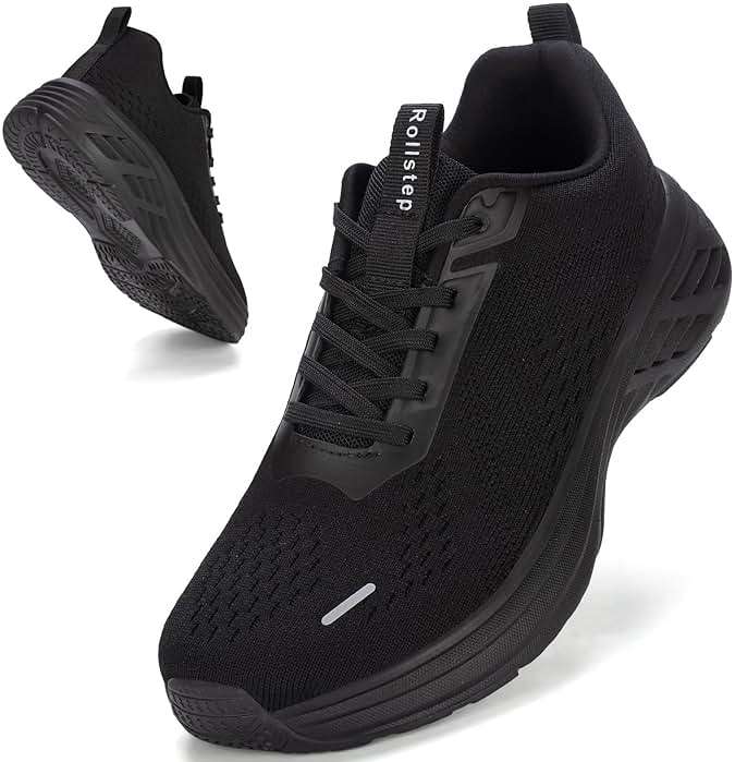 Rollstep Wide Toe Box Shoes Women Sneakers Extra Wide Width Arch Support Non-Slip Tennis Athletic Ultralight Running Shoes for Women Walking Diabetic Plantar Fasciitis Footwear 6-12 - Image 1
