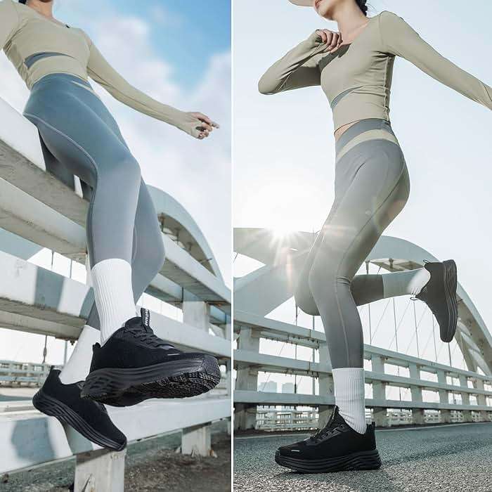 Rollstep Wide Toe Box Shoes Women Sneakers Extra Wide Width Arch Support Non-Slip Tennis Athletic Ultralight Running Shoes for Women Walking Diabetic Plantar Fasciitis Footwear 6-12 - Image 7