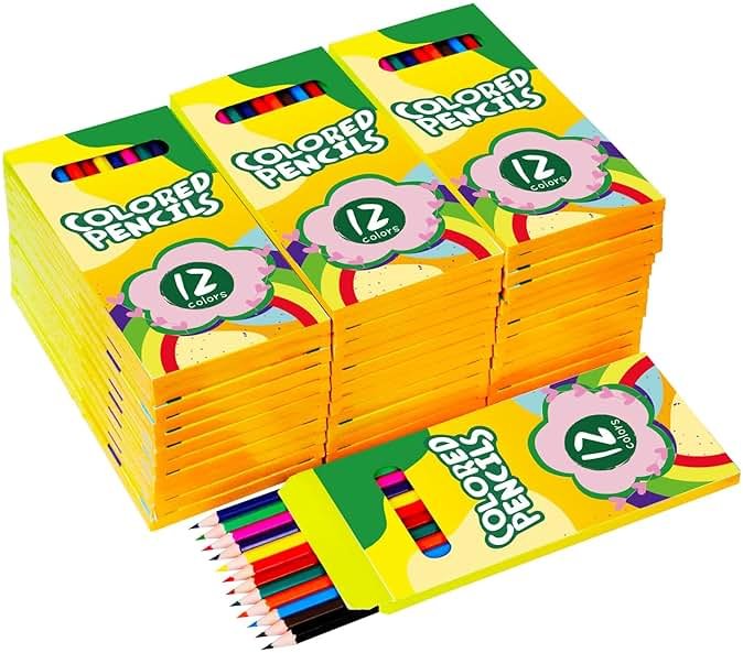 432 Count Colored Pencils Bulk, 12 Assorted of color pencils,36 Packs Pre-sharpened Colored Pencils for Kids, School Supplies of Color Pencil bulk classroom - Product Image