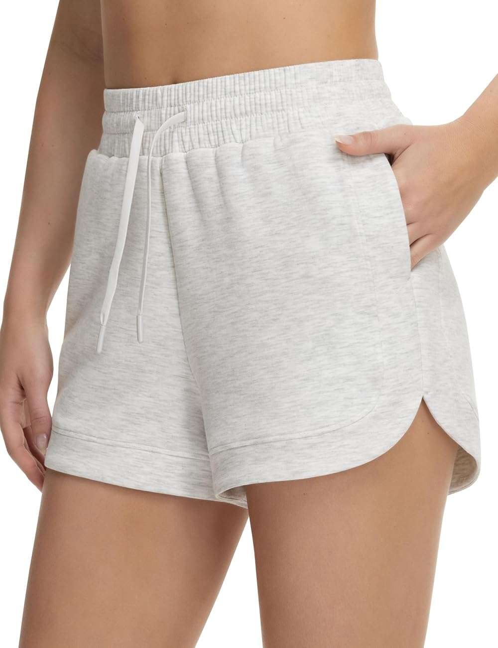 THE GYM PEOPLE Women's Drawstring Sweat Shorts Soft Comfy Dolphin Workout Running Lounge Shorts with Pockets - Image 1