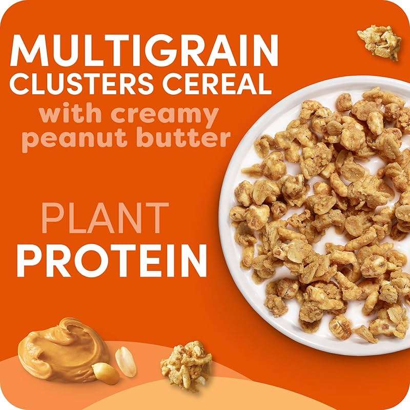 Kashi GO Protein Cereal, 10g Protein, 10g Fiber, Peanut Butter Crunch, 16.9oz Box (1 Box) - Image 4