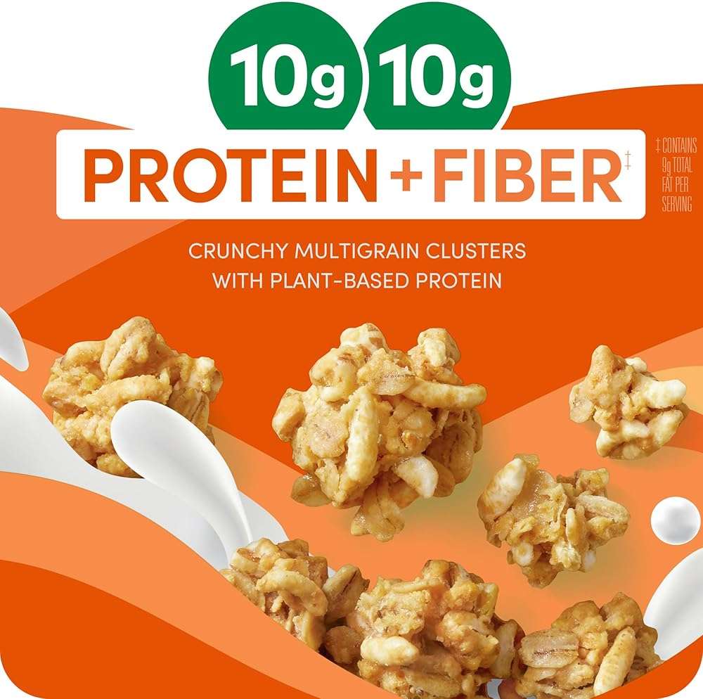 Kashi GO Protein Cereal, 10g Protein, 10g Fiber, Peanut Butter Crunch, 16.9oz Box (1 Box) - Image 6