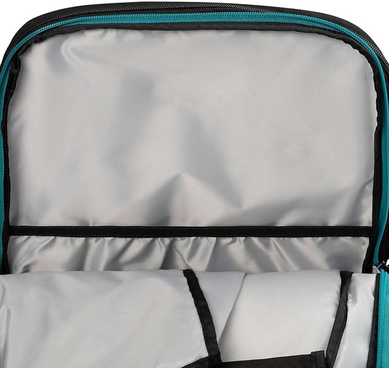Dunlop Sports Performance Tennis Bag, Black/Yellow/Teal - Backpack - Image 6