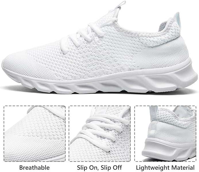 Tvtaop Running Shoes Womens Sneakers Tennis Walking Workout Gym Shoes Lightweight Comfortable Trail Running - Image 3
