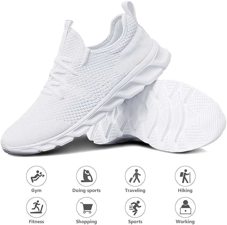Tvtaop Running Shoes Womens Sneakers Tennis Walking Workout Gym Shoes Lightweight Comfortable Trail Running - Image 5
