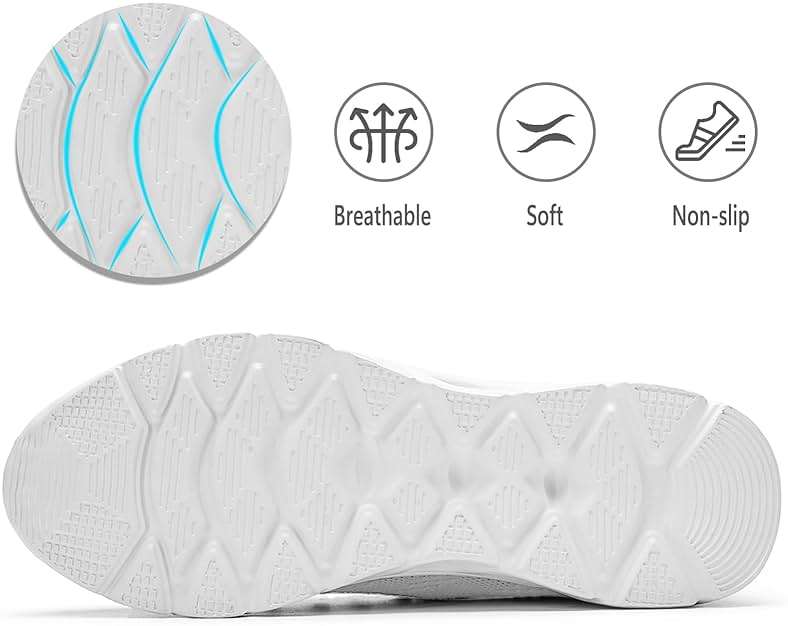 Tvtaop Running Shoes Womens Sneakers Tennis Walking Workout Gym Shoes Lightweight Comfortable Trail Running - Image 6