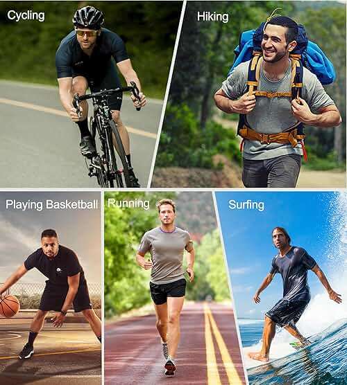 Men's Compression Shirts Short Sleeve Athletic Workout T-Shirts Sports Top Cool Dry Active Undershirt Performance Base Layer - Image 7