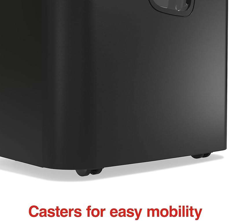 Staples 150-Sheet Micro-Cut Paper Shredder, Autofeed, Anti-Jam, 7.4-Gallon Pull-Out Bin, Black, for Home & Office, Black - Image 5