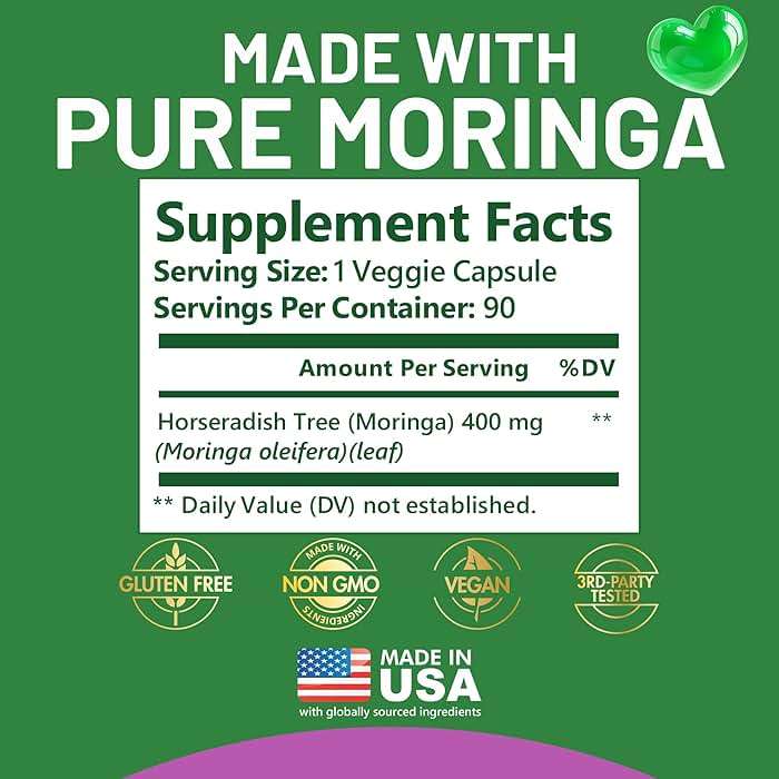 Kwala Nutrition Moringa Capsules - Moringa Powder Supplement - 90 Day Supply - 90 Capsules - Image 3