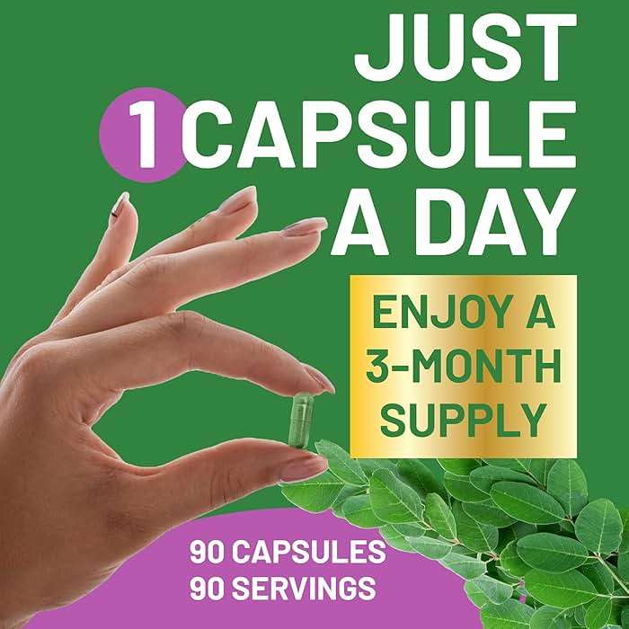 Kwala Nutrition Moringa Capsules - Moringa Powder Supplement - 90 Day Supply - 90 Capsules - Image 5