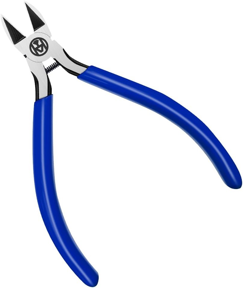 Wire Cutters Precision Flush Cutters Ultra Sharp Wire Cutters for Trimming Metal Wires Zip Ties, Cables, Circuit Boards, Crafting Jewelry Making - Product Image