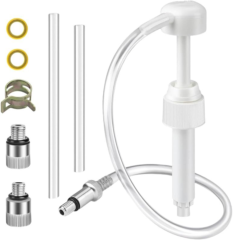 JLM MARINE Lower Unit Gear Lube Oil Pump for Mercury for Yamaha for Honda for Suzuki for Evinrude Outboard - 3/8" 8mm 10mm Adapters, Standard Quart Bottles - Product Image