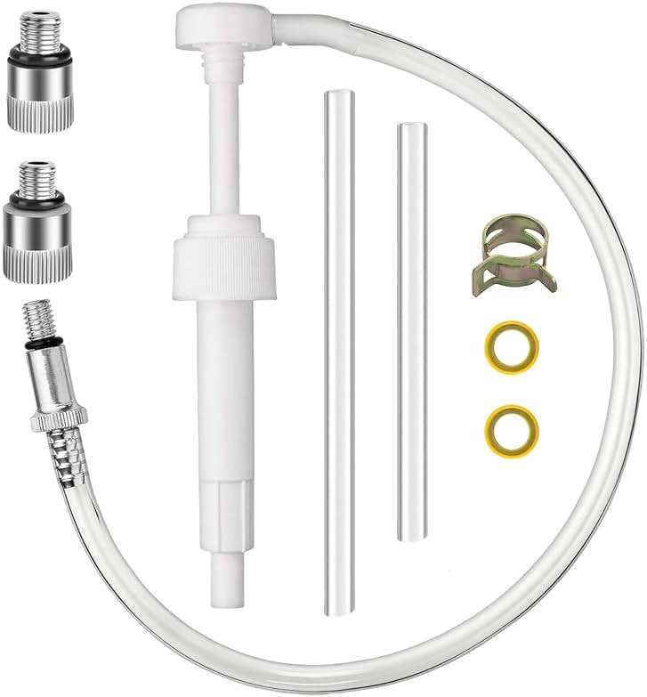 JLM MARINE Lower Unit Gear Lube Oil Pump for Mercury for Yamaha for Honda for Suzuki for Evinrude Outboard - 3/8" 8mm 10mm Adapters, Standard Quart Bottles - Image 5