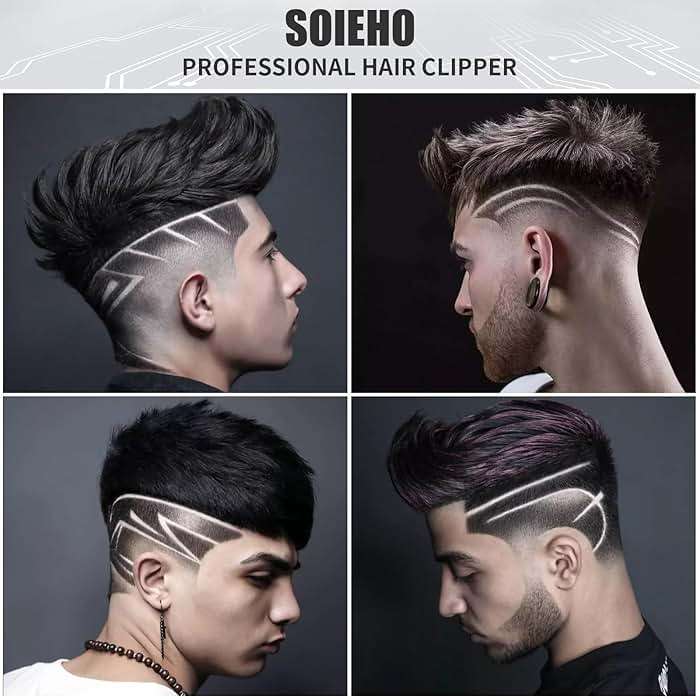 Hair Clippers for Men,Beard Trimmer for Mens,Professional Electric Hair Clipper Set,Men's Electric Hair Clipper,Cordless Hair Trimmer for Family,Gifts for Men. - Image 6