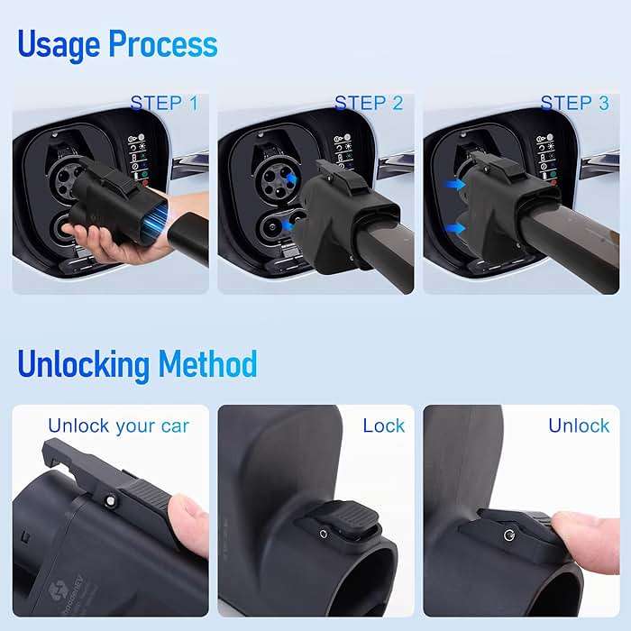 Tesla Supercharger Adapter, NACS to CCS1 Adapter for Non-Tesla EVs, DC Fast Charging up to 500A 1000V, Compatible with Ford, Rivian, GM, Honda, Acura, Volvo, Polestar and CCS1 Electric Vehicles - Image 5
