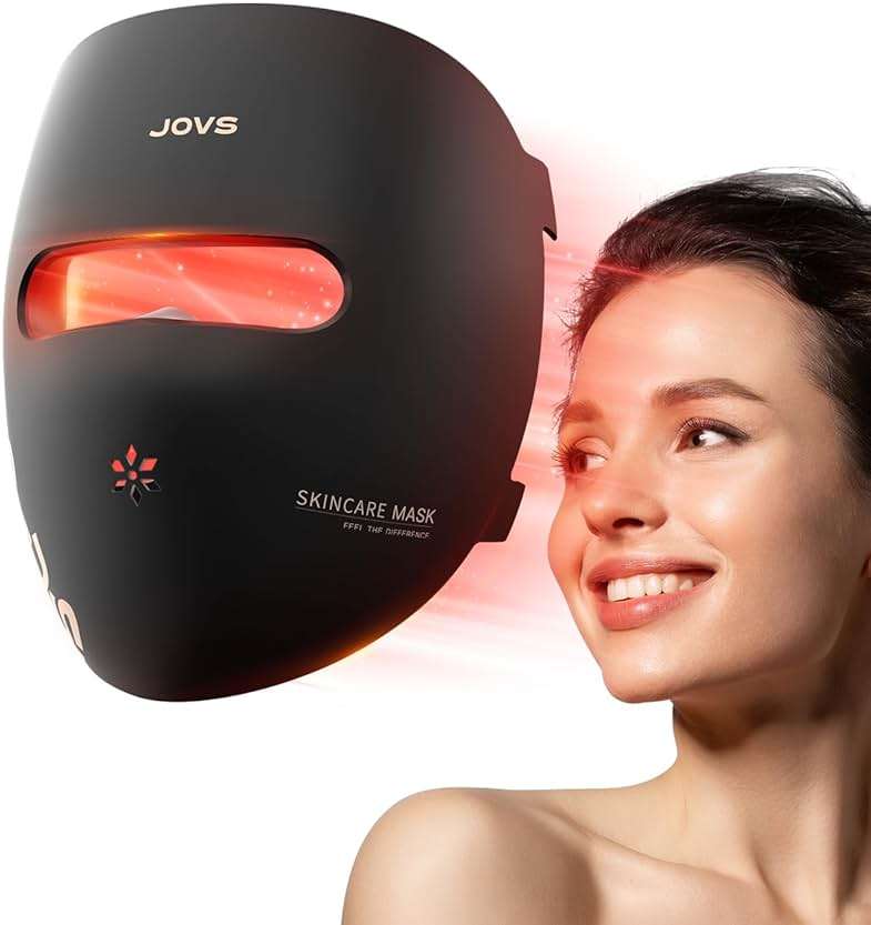 JOVS LED Light Therapy Face Mask, Wireless Red Light Therapy Mask for Face, Portable Skin Care Beauty Device Intelligent Beauty Solution at Home Use, 4 Modes for Visible Results - Image 1