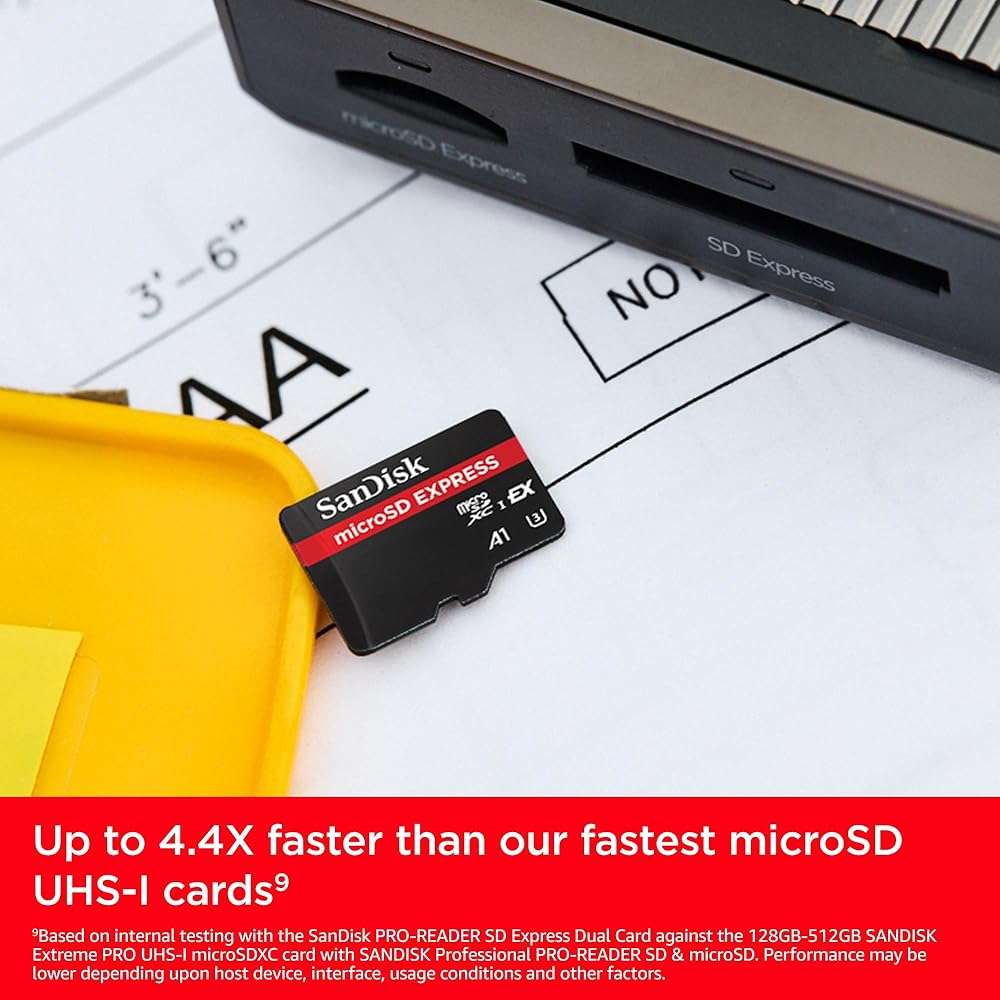 SANDISK 512GB microSD Express Card - Works with Nintendo-Switch 2, Up to 880MB/s Read, Up to 650MB/s Write, 220MB/s Sustained Write, U3, C10 - SDSQXFN-512G-GN4N - Image 3