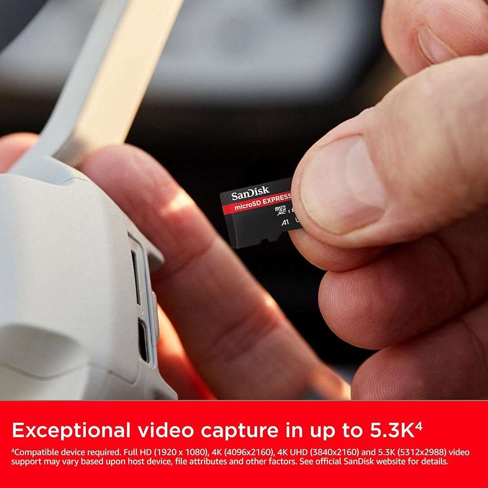 SANDISK 512GB microSD Express Card - Works with Nintendo-Switch 2, Up to 880MB/s Read, Up to 650MB/s Write, 220MB/s Sustained Write, U3, C10 - SDSQXFN-512G-GN4N - Image 5