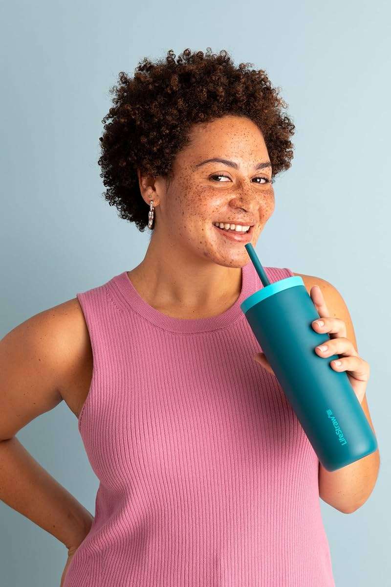 LifeStraw Go Series Tumbler – Double Wall Insulated Stainless Steel Water Filter, Cactus Green, Designed for Everyday Use, Removes Bacteria, Parasites, Microplastics, and Improves Taste - Image 6