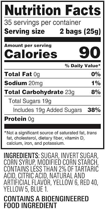 SOUR PATCH KIDS Soft & Chewy Gummy Candy, Bulk Candy, 140 Snack Packs - Image 2
