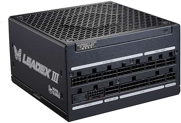 Super Flower Leadex III 1000W ATX 3.1 Full Modular Power Supply, 80+ Gold, Cybenetics Platinum, ECO Semi-Fanless Mode, FDB Fan, 10-Year Warranty, SF-1000F14GE.US, Black - Image 3