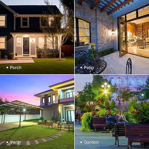 SANSI Dusk to Dawn LED Outdoor Light Bulb A19, 100 Watt Equivalent Energy Efficient 13W 5000K Daylight 1300LM Outdoor Light Bulbs, E26 Standard Base Light Bulbs for Porch Patio Yard Garden, 2-Pack - Image 7