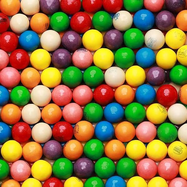 Gumballs for Gumball Machine – Mixed Fruit Flavored Chewing Gum 15 OZ, 0.86” Gumballs – Nostalgic Bubble Gum for Party Favors, Easter Baskets, Candy Bar & Sweet Treats - Product Image