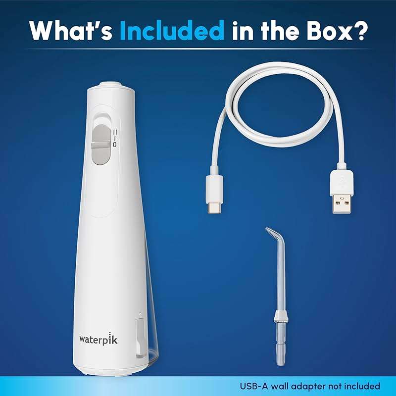 Waterpik Cordless 1100 Rechargeable Portable Water Flosser for Teeth Cleaning and Flossing, Travel, Braces Care, Healthier Gums, Waterproof for Shower, ADA Accepted, WF-30CD White, Packaging May Vary - Image 4