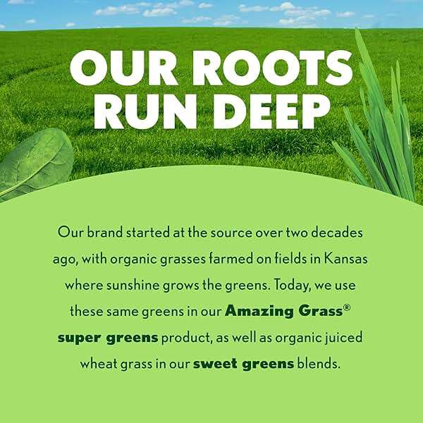 Amazing Grass Sweet Greens and Superfoods Powder for Digestive Health, Greens Powder, Digestive Enzymes, Probiotics, Spirulina, Chlorella, Peach Hibiscus, 30 Servings - Image 7