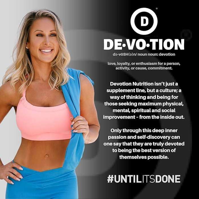 Devotion Nutrition Variety Pack Protein Powder for Shakes, Baking, Desserts – 20g Whey Isolate & Casein Blend – No Added Sugar, Low Carb, Gluten-Free, Keto-Friendly with MCT – 6 Flavors, 12 Packets - Image 8