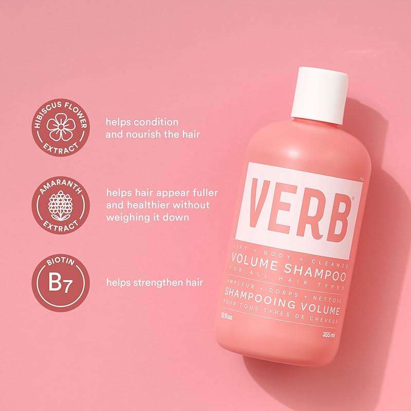 VERB Volume Shampoo & Conditioner Duo- Cleanses, Softens + Lifts Flat Hair - Image 3
