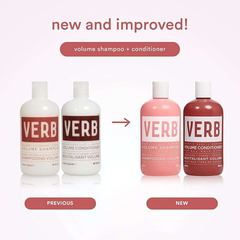 VERB Volume Shampoo & Conditioner Duo- Cleanses, Softens + Lifts Flat Hair - Image 6
