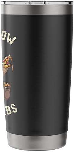 This Is How I Cut Carbs Funny Bear Eater Pizza Foodie Stainless Steel Insulated Tumbler - Image 3