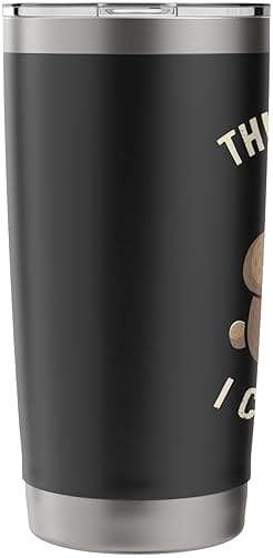 This Is How I Cut Carbs Funny Bear Eater Pizza Foodie Stainless Steel Insulated Tumbler - Image 5