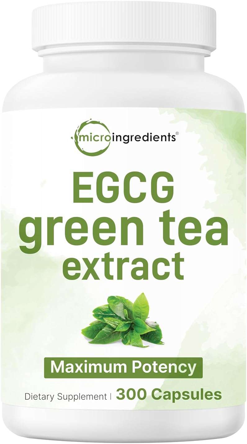 Micro Ingredients Extra Strength Green Tea Extract, 300 Capsules | 5 Month Supply | Maximum Potency Polyphenols Antioxidant Supplement for Skin, Energy, Brain & Heart Support* - Image 1