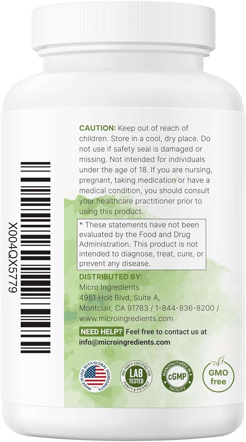 Micro Ingredients Extra Strength Green Tea Extract, 300 Capsules | 5 Month Supply | Maximum Potency Polyphenols Antioxidant Supplement for Skin, Energy, Brain & Heart Support* - Image 7