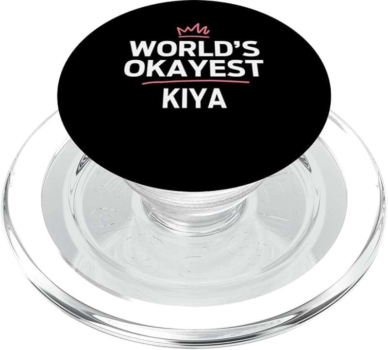 World's Okayest KIYA Funny Personalized Custom KIYA PopSockets PopGrip for MagSafe - Image 1